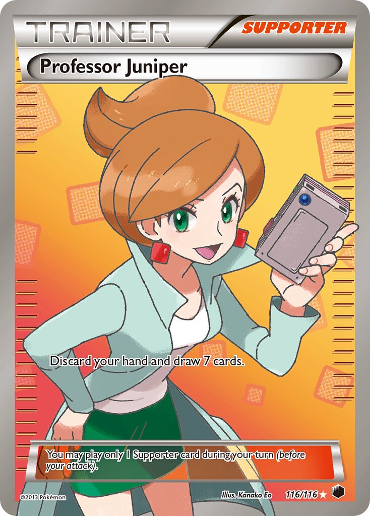 Professor Juniper 116/122 — Plasma Freeze (English Pokémon TCG card)