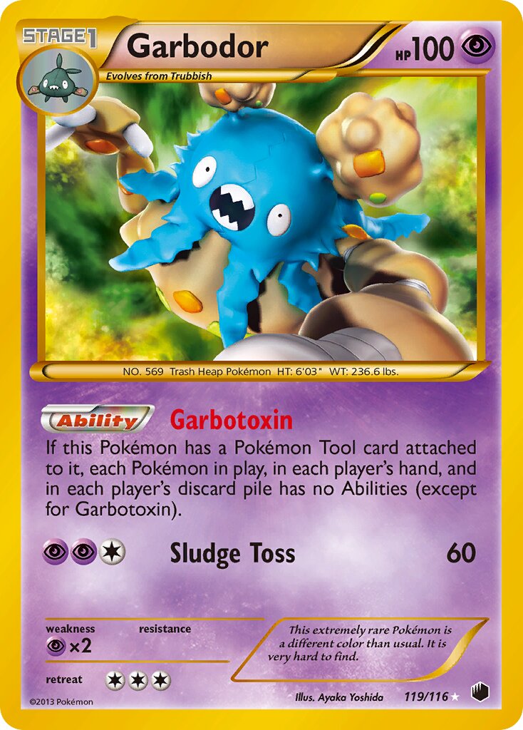 Garbodor 119/122 — Plasma Freeze (English Pokémon TCG card)