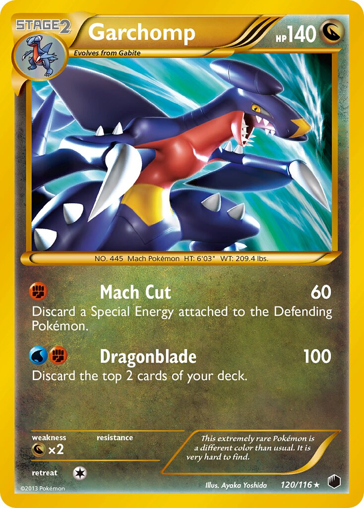 Garchomp 120/122 — Plasma Freeze (English Pokémon TCG card)