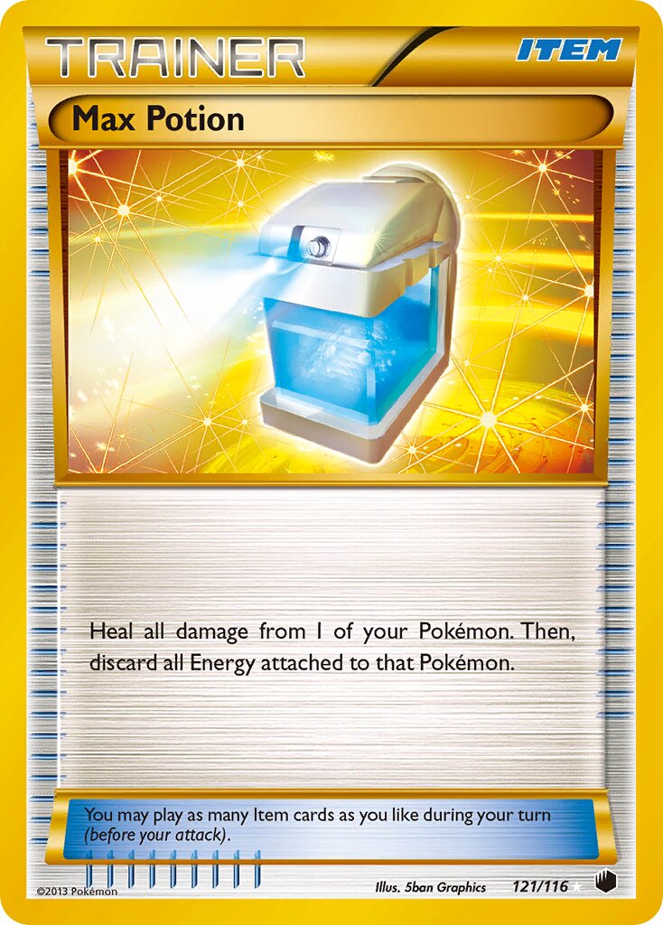 Max Potion 121/122 — Plasma Freeze (English Pokémon TCG card)