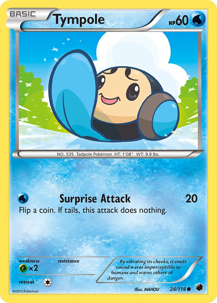 Tympole 024/122 — Plasma Freeze (English Pokémon TCG card)
