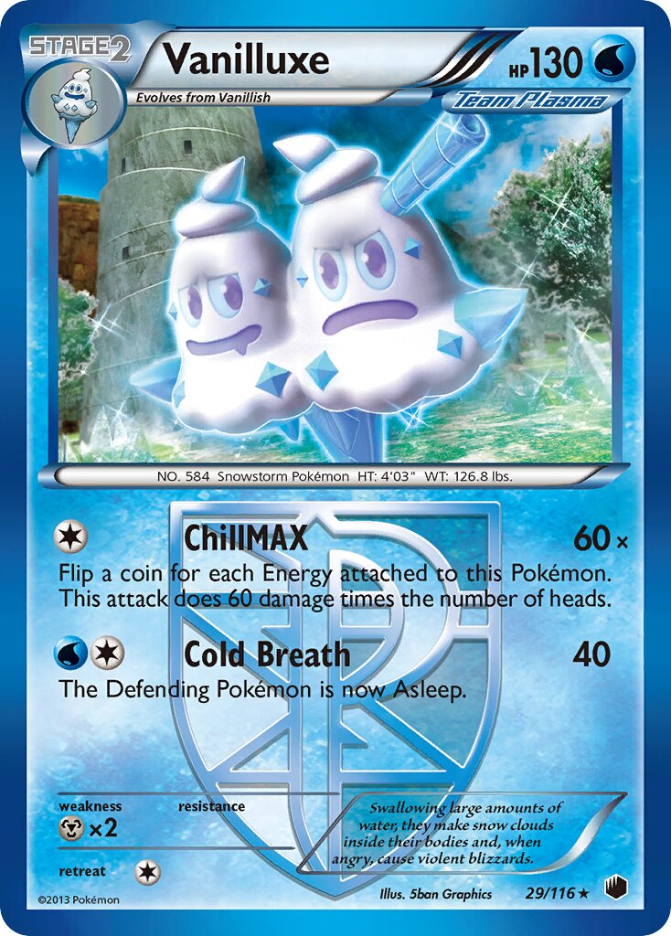 Vanilluxe 029/122 — Plasma Freeze (English Pokémon TCG card)