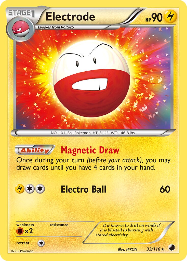 Electrode 033/122 — Plasma Freeze (English Pokémon TCG card)