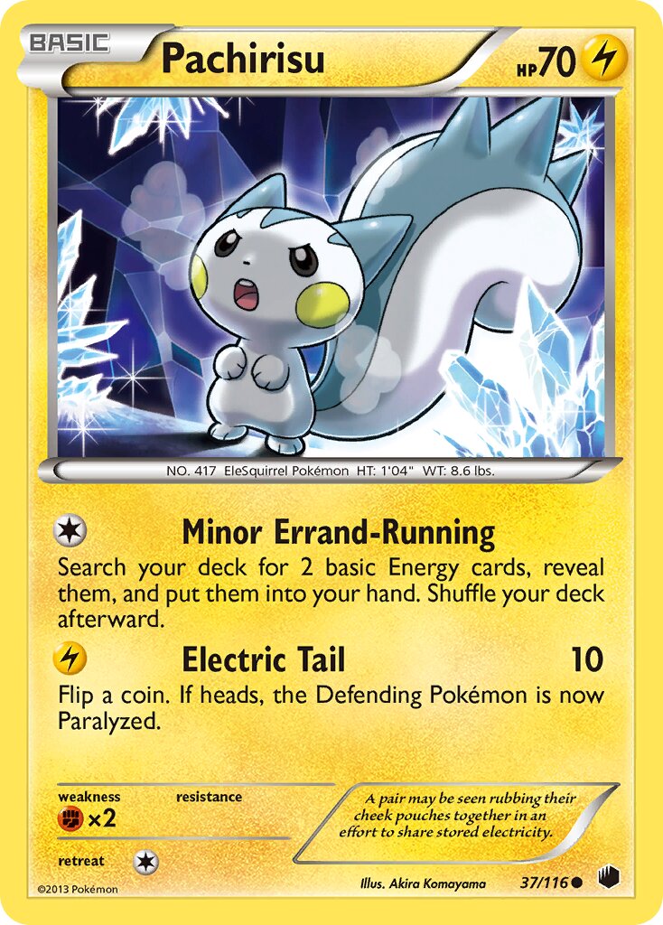 Pachirisu 037/122 — Plasma Freeze (English Pokémon TCG card)