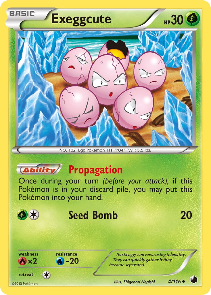 Exeggcute 004/122 — Plasma Freeze (English Pokémon TCG card)