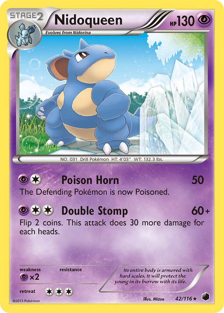 Nidoqueen 042/122 — Plasma Freeze (English Pokémon TCG card)