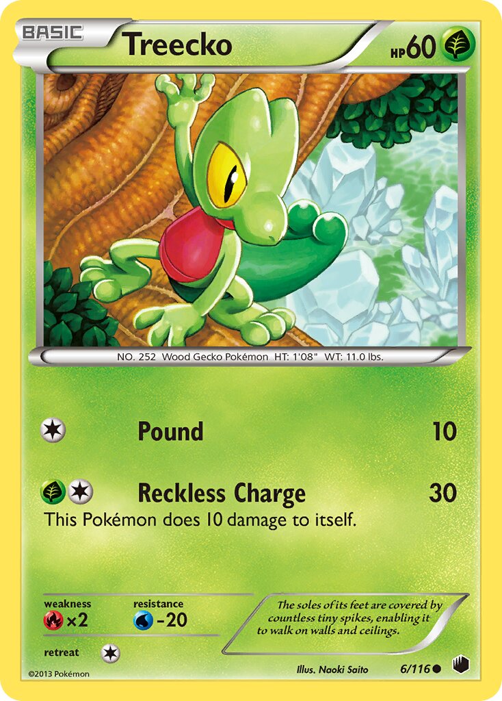 Treecko 006/122 — Plasma Freeze (English Pokémon TCG card)