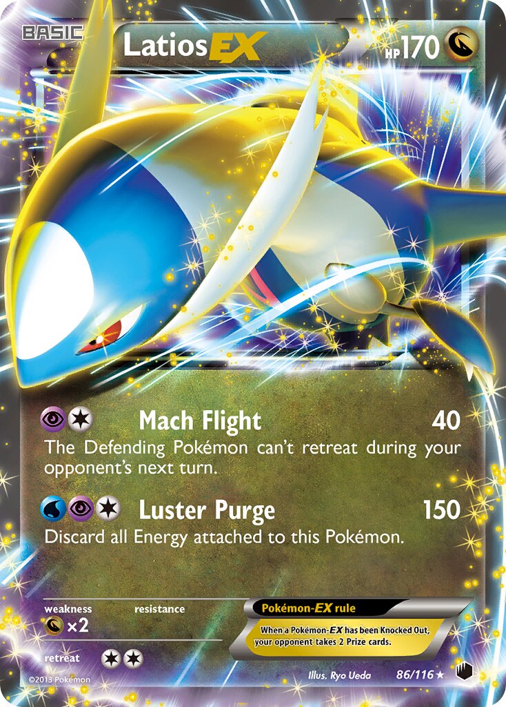 Latios-EX 086/122 — Plasma Freeze (English Pokémon TCG card)