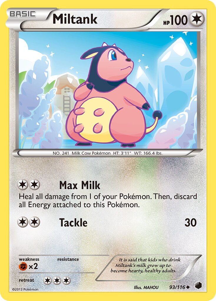 Miltank 093/122 — Plasma Freeze (English Pokémon TCG card)