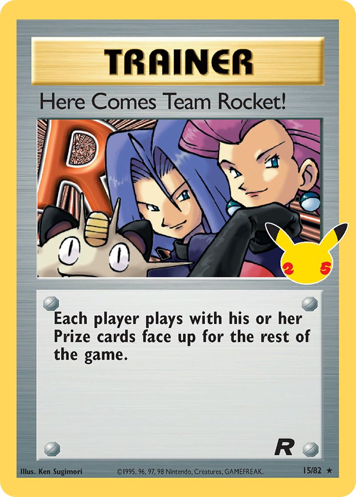 Here Comes Team Rocket! 015/25 — Celebrations (Classic Collection) (English Pokémon TCG card)