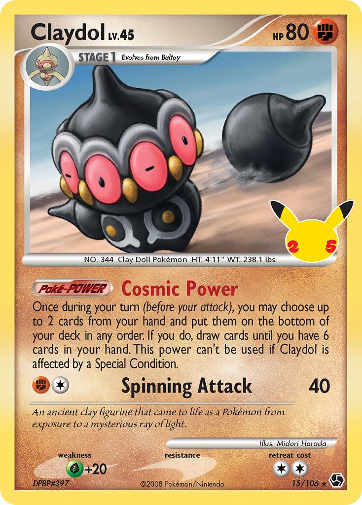 Claydol 015/25 — Celebrations (Classic Collection) (English Pokémon TCG card)