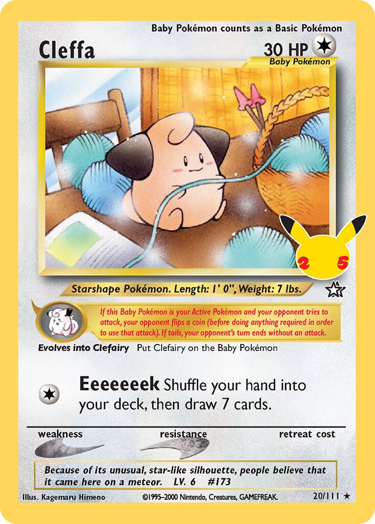Cleffa 020/25 — Celebrations (Classic Collection) (English Pokémon TCG card)