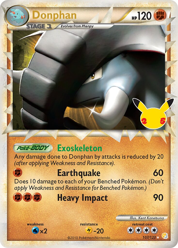 Donphan 107/25 — Celebrations (Classic Collection) (English Pokémon TCG card)