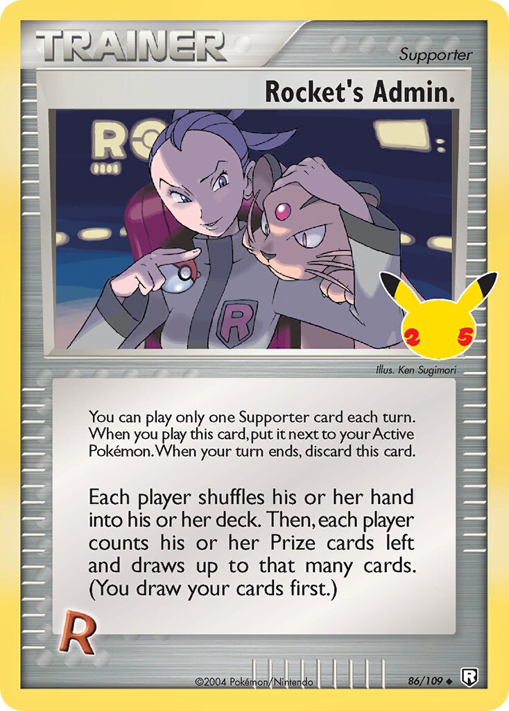 Rocket's Admin. 086/50 — Celebrations (English Pokémon TCG card)