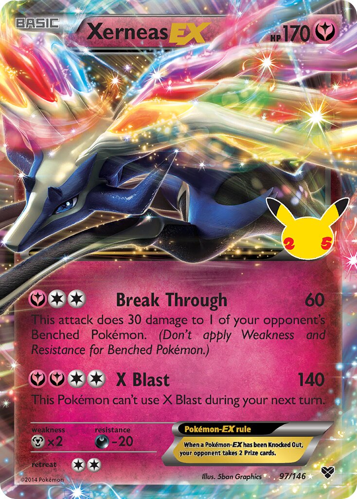 Xerneas-EX 097/50 — Celebrations (English Pokémon TCG card)