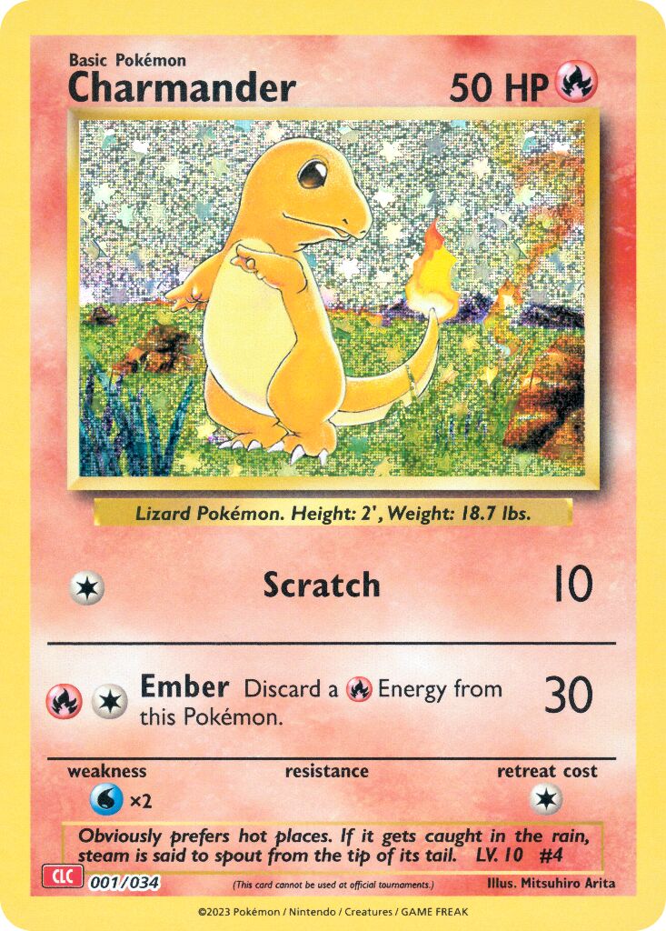 Charmander 001 — Pokémon TCG Classic (Charizard) (English Pokémon TCG card)