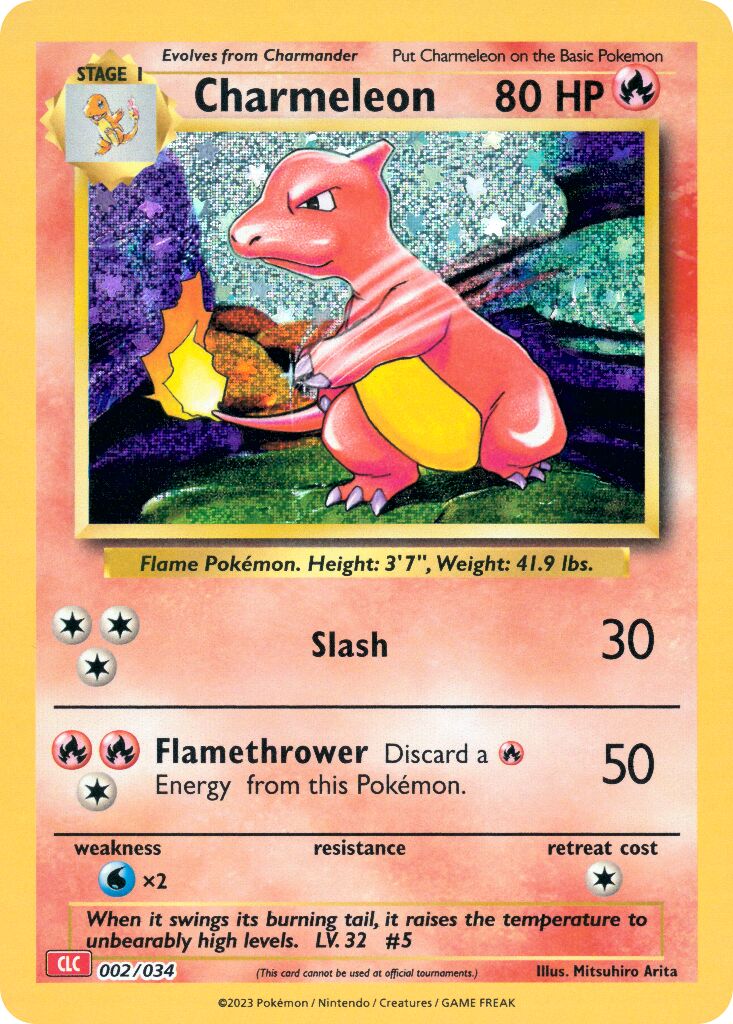 Charmeleon 002 — Pokémon TCG Classic (Charizard) (English Pokémon TCG card)