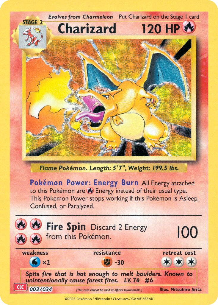 Charizard 003 — Pokémon TCG Classic (Charizard) (English Pokémon TCG card)