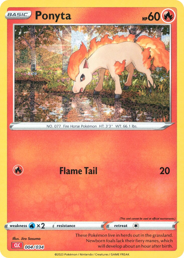 Ponyta 004 — Pokémon TCG Classic (Charizard) (English Pokémon TCG card)