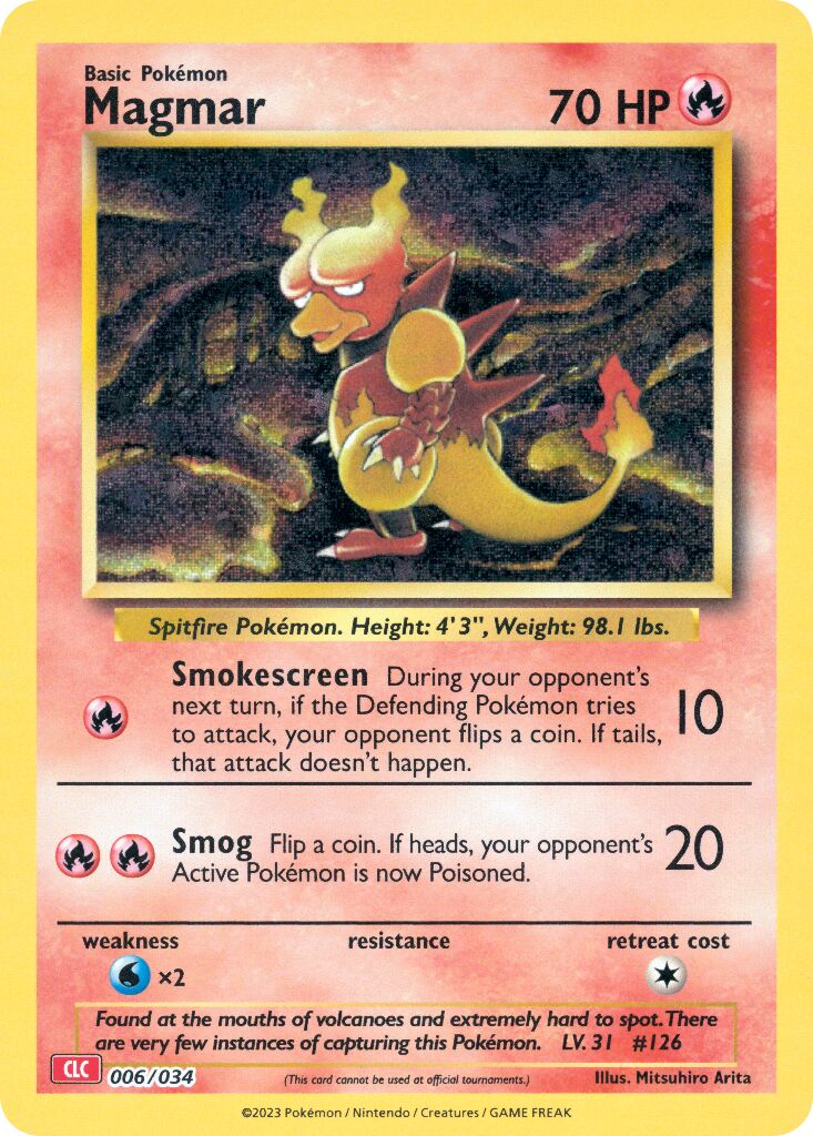 Magmar 006 — Pokémon TCG Classic (Charizard) (English Pokémon TCG card)