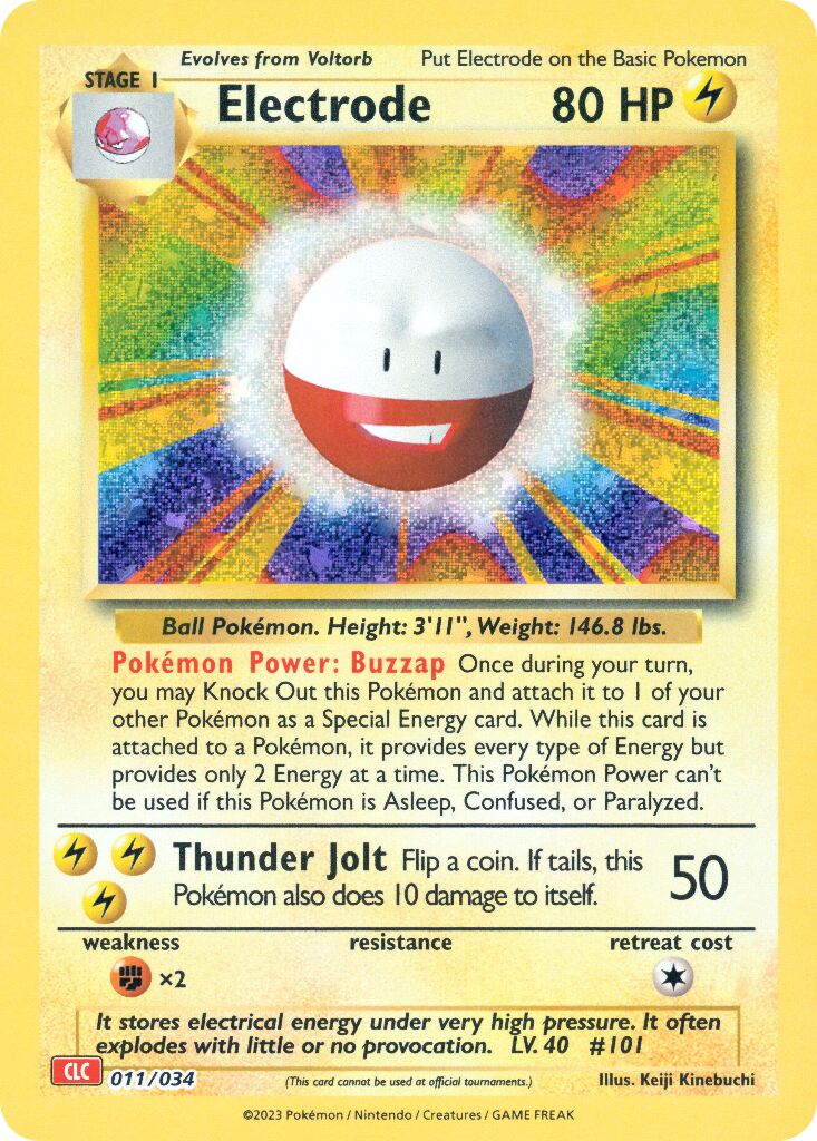 Electrode 011 — Pokémon TCG Classic (Charizard) (English Pokémon TCG card)
