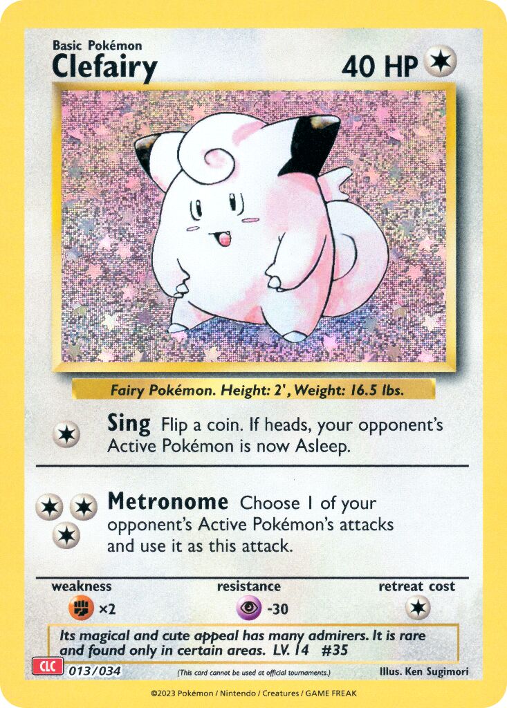Clefairy 013 — Pokémon TCG Classic (Charizard) (English Pokémon TCG card)
