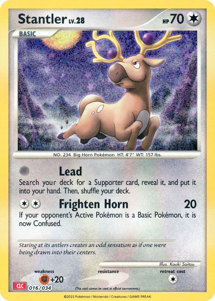 Stantler 016 — Pokémon TCG Classic (Charizard) (English Pokémon TCG card)