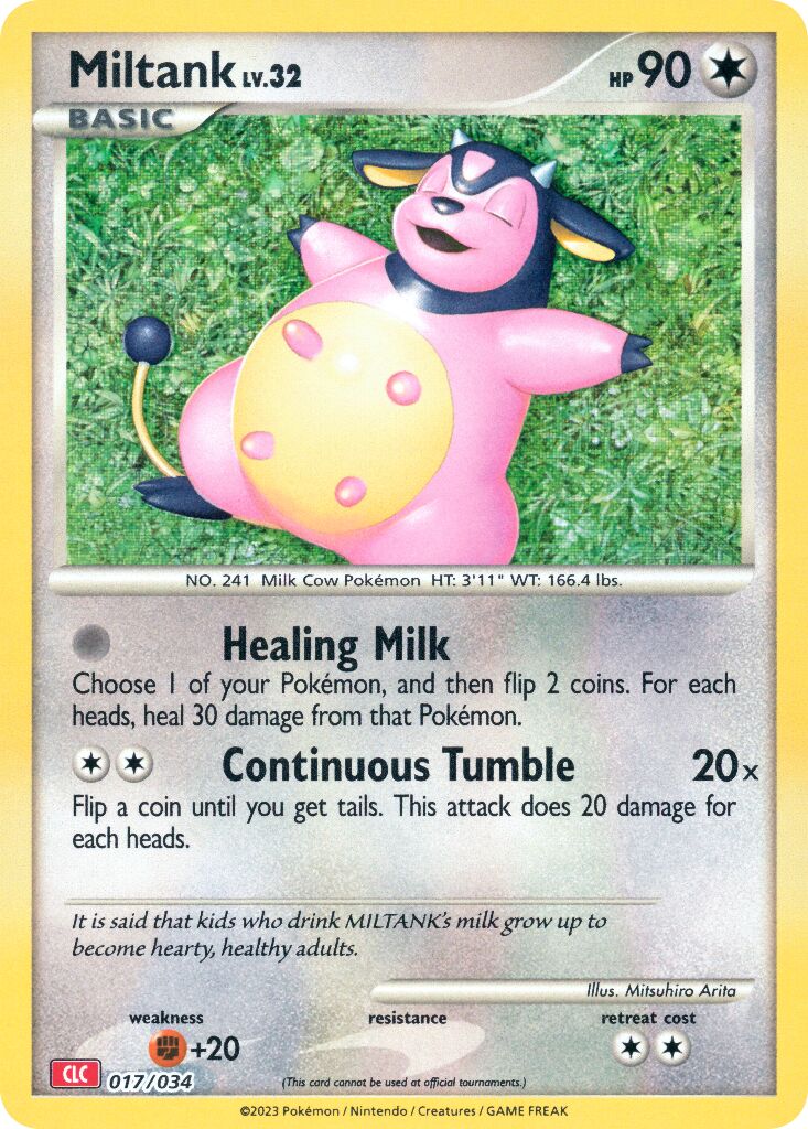 Miltank 017 — Pokémon TCG Classic (Charizard) (English Pokémon TCG card)