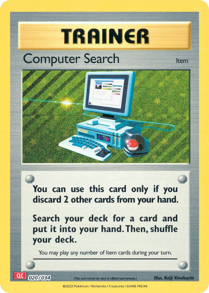 Computer Search 020 — Pokémon TCG Classic (Charizard) (English Pokémon TCG card)