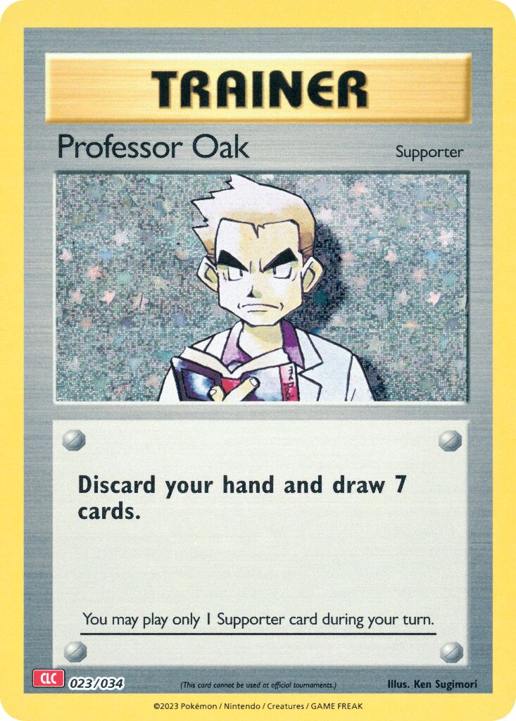 Professor Oak 023 — Pokémon TCG Classic (Charizard) (English Pokémon TCG card)