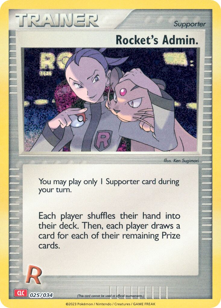 Rocket's Admin. 025 — Pokémon TCG Classic (Charizard) (English Pokémon TCG card)
