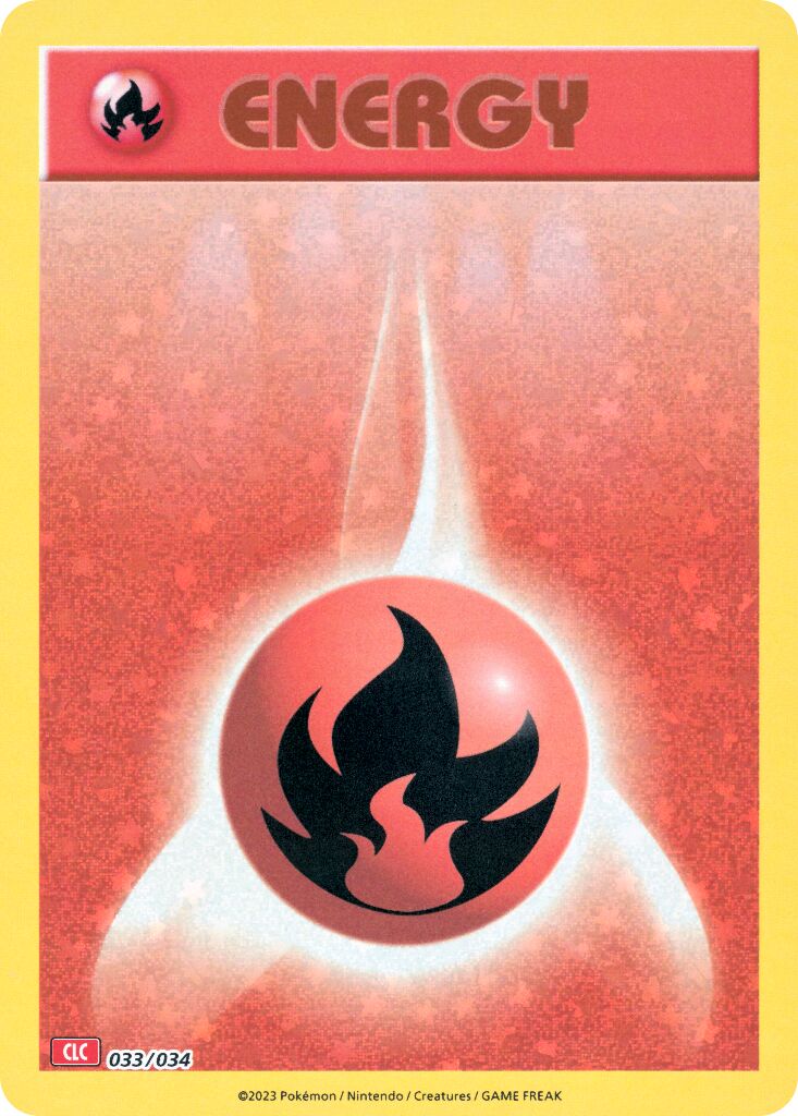 Fire Energy 033 — Pokémon TCG Classic (Charizard) (English Pokémon TCG card)