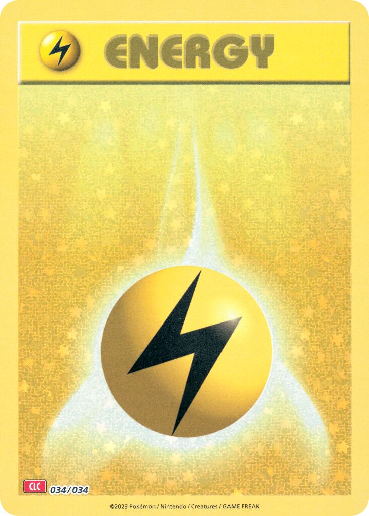 Lightning Energy 034 — Pokémon TCG Classic (Charizard) (English Pokémon TCG card)
