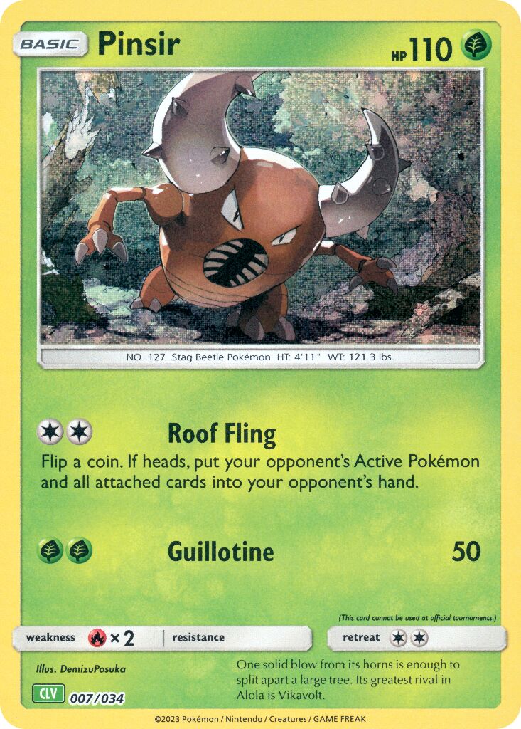 Pinsir 007 — Pokémon TCG Classic (Venusaur) (English Pokémon TCG card)