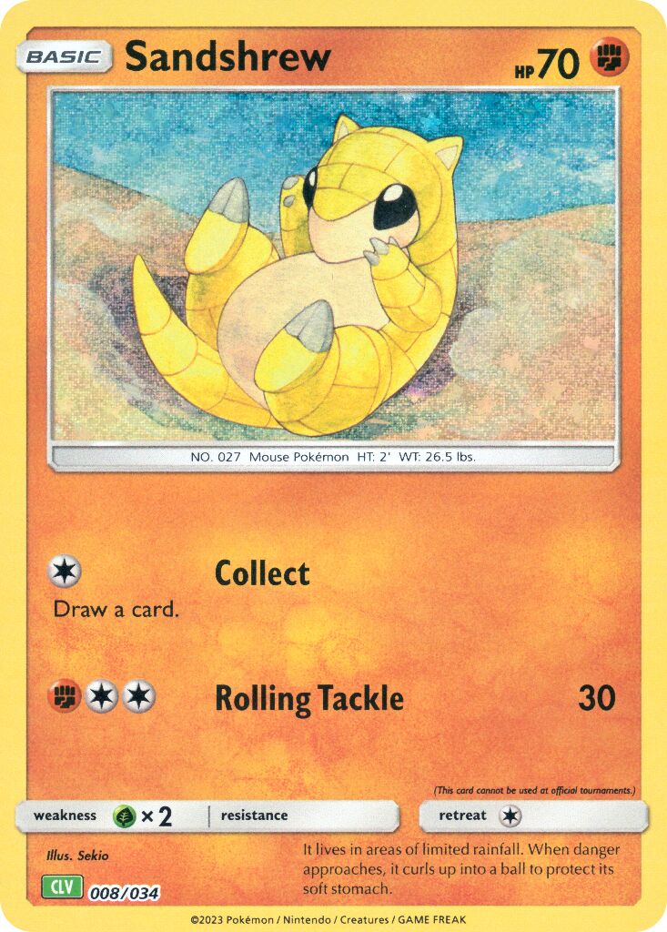 Sandshrew 008 — Pokémon TCG Classic (Venusaur) (English Pokémon TCG card)