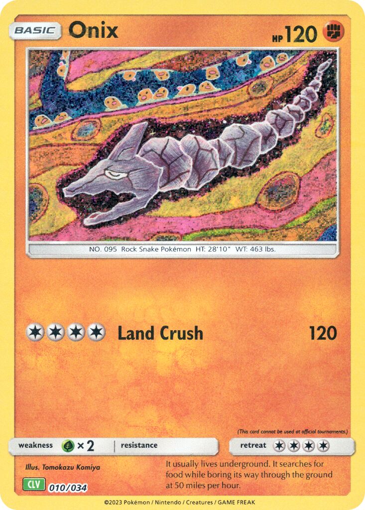 Onix 010 — Pokémon TCG Classic (Venusaur) (English Pokémon TCG card)