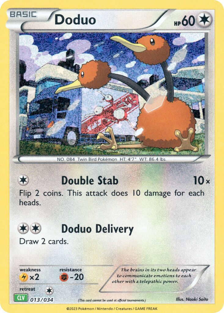 Doduo 013 — Pokémon TCG Classic (Venusaur) (English Pokémon TCG card)