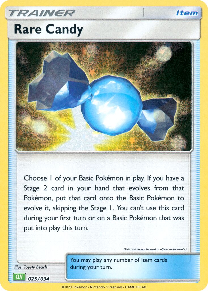 Rare Candy 025 — Pokémon TCG Classic (Venusaur) (English Pokémon TCG card)