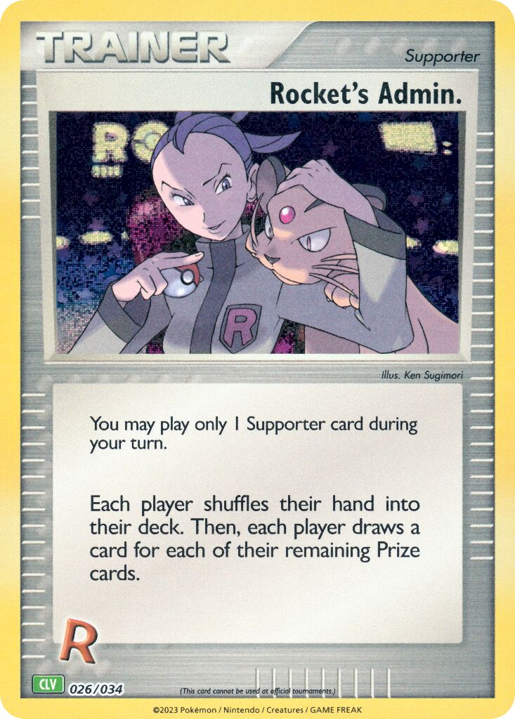 Rocket's Admin. 026 — Pokémon TCG Classic (Venusaur) (English Pokémon TCG card)