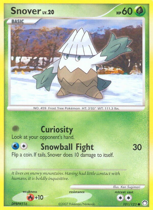 Snover 101 — Countdown Calendar (English Pokémon TCG card)