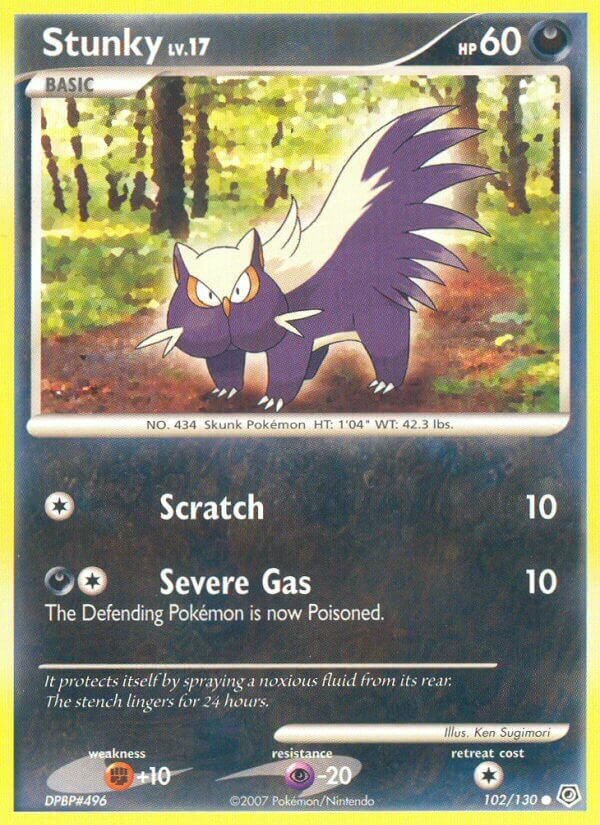 Stunky 102 — Countdown Calendar (English Pokémon TCG card)