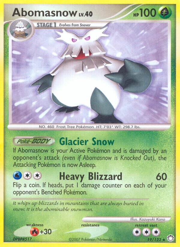 Abomasnow 019 — Countdown Calendar (English Pokémon TCG card)