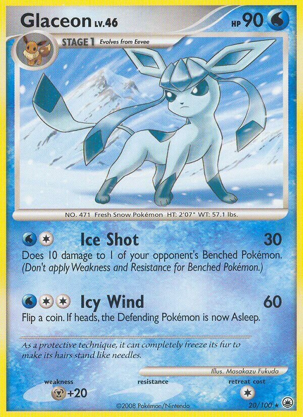 Glaceon 020 — Countdown Calendar (English Pokémon TCG card)