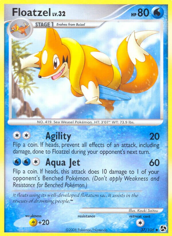 Floatzel 037 — Countdown Calendar (English Pokémon TCG card)