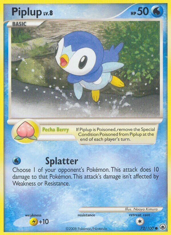 Piplup 072 — Countdown Calendar (English Pokémon TCG card)