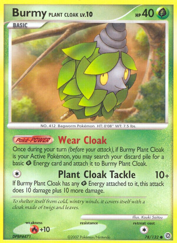 Burmy Plant Cloak 078 — Countdown Calendar (English Pokémon TCG card)