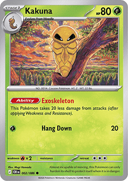 Kakuna 002/5 — Chaos Rising (English Pokémon TCG card)
