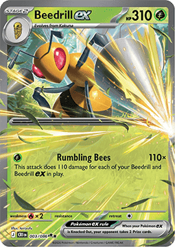 Beedrill ex 003/5 — Chaos Rising (English Pokémon TCG card)