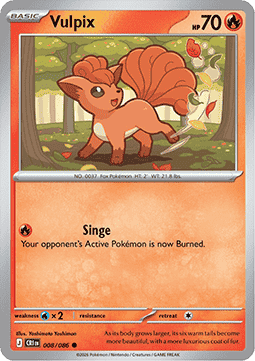 Vulpix 008/5 — Chaos Rising (English Pokémon TCG card)