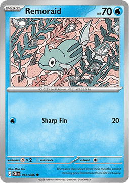 Remoraid 016/5 — Chaos Rising (English Pokémon TCG card)